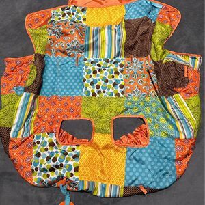 Infantino 2-in-1 Shopping Cart Cover-Orange/Multi